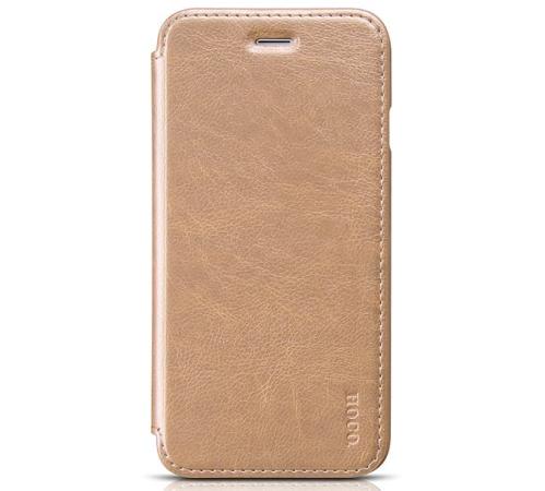 Чехол книжка Hoco кожаный для iPhone X , цвет (Gold)